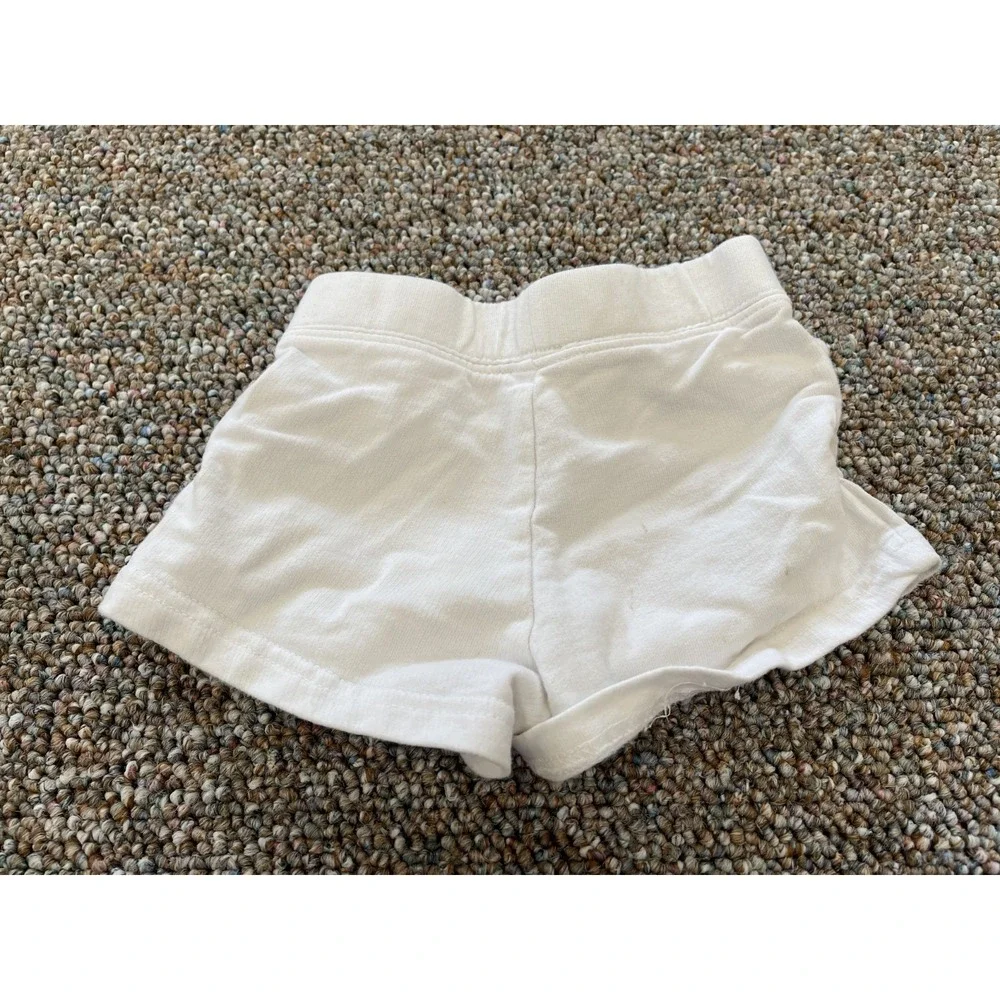 Carter's Girls White Shorts with Faux Drawstrings 18M
